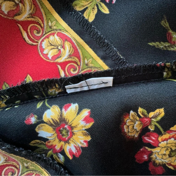 ZARA BASIC SCARF PRINT HALTER TOP LIKE NEW BLOUSE | SIZE: SMALL - Picture 7 of 9